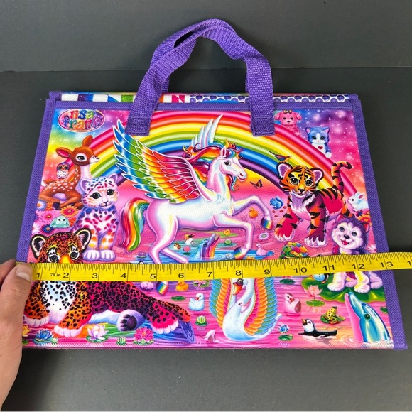 Rainbow Lisa Frank Heart Animal Binder w Sticker Pad - Picture 10 of 11